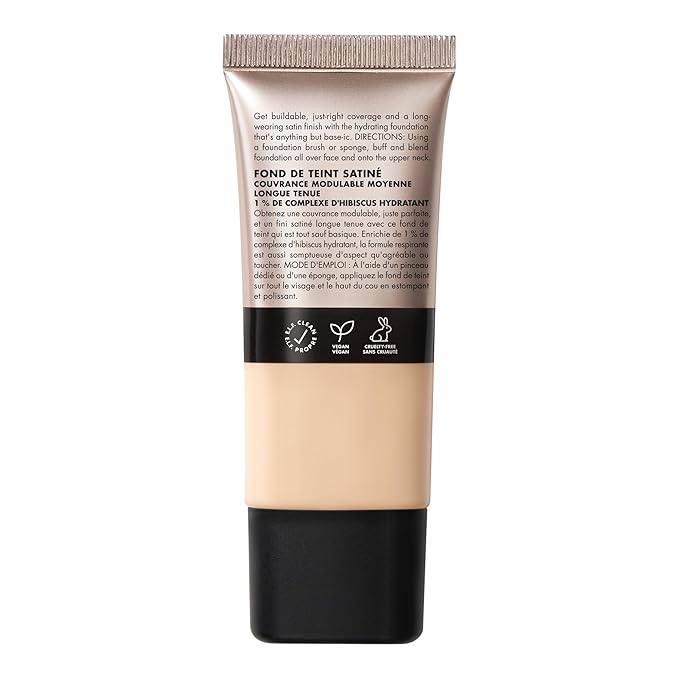 e.l.f. Soft Glam Foundation, Medium Coverage, Long-Lasting & Buildable Foundation For A Smooth, Satin Finish, Vegan & Cruelty-Free, 13 Fair Neutral-BrightBean Baby
