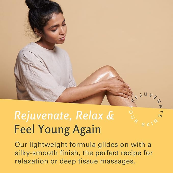 Ylang Ylang + Ginger Lymphatic Drainage Massage Oil – with Collagen & Stem Cells for Circulation, Detox & Cellulite Removal – Body Oil for Muscle Relief, Skin Firming & Relaxation – 8oz by M3 Naturals-BrightBean Baby