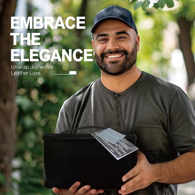 Gift Baskets for Men Body Wash Set Body & Earth Leathers Mens Bath Set with Body Lotion, Face Wash, Shower Gel, Bubble Bath, Loofah & More, Birthday Gifts for Men,regalos para hombre,Christmas Gifts-BrightBean Baby