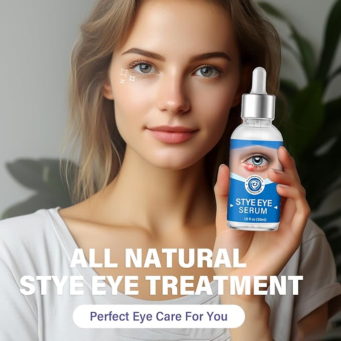 Stye Eye Treatment, Stye Eye Serum for Styes Chalazion and Blepharitis, Gently Cleanses Lashes and Eyes, Restore Healthier Eye Skin, 1 Fl.oz-BrightBean Baby