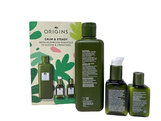 Origins Calm & Steady Mega-Mushroom Essentials To Soothe & Strengthen-BrightBean Baby