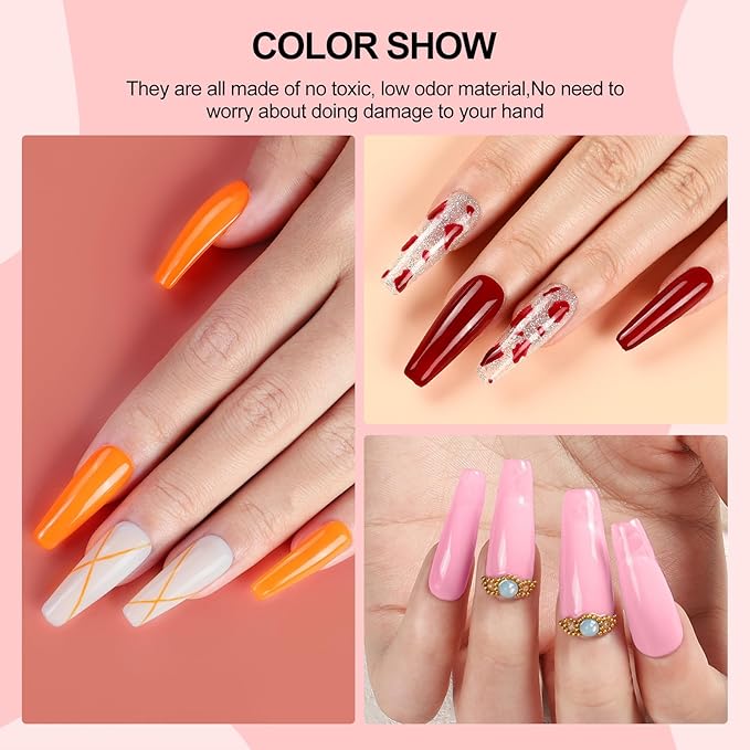 COSCELIA Gel Nail Polish Kit with U V light and Drill Starter Kit 35 Colors Gel Nail Polish with 5pcs Top Base Coat Nail Art All Seasons Professional Gel Manicure Kit DIY at Home Gifts for Women-BrightBean Baby