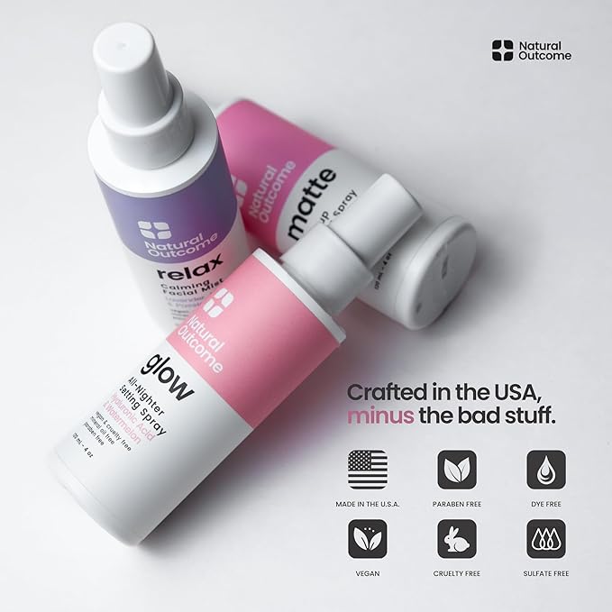 Face Mist Trio Collection – Hydrating Facial Mist Spray for Glowing Skin – Rosewater, Lavender & Hyaluronic Acid – Makeup Setting & Refreshing Face Spray Mist-BrightBean Baby