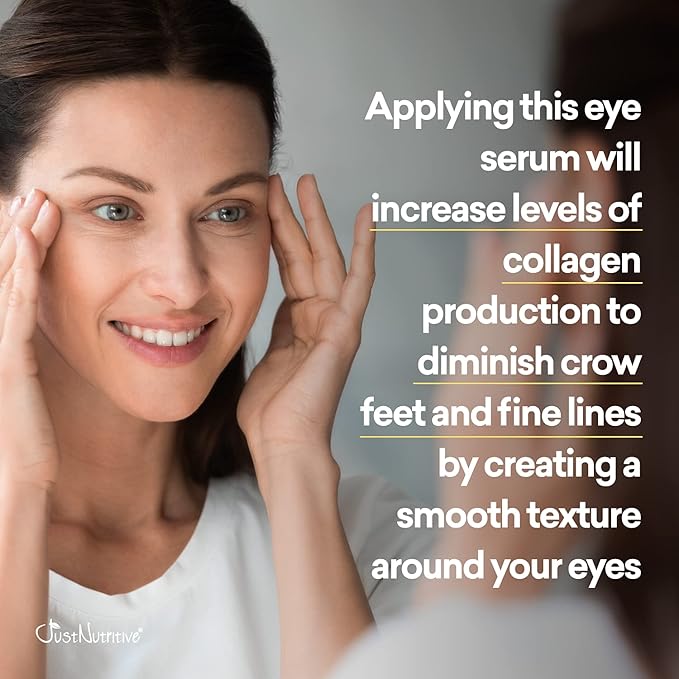 Anti Aging Eye Serum | Hydrating Eye Serum for Younger Complexion | Rapid Wrinkle Repair | Natural and Effective Eye Care | Just Nutritive | 1 Oz-BrightBean Baby