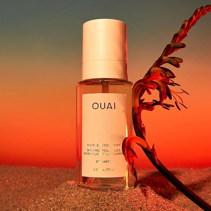 OUAI St. Barts Hair and Body Mist - Tropical-Scented Hair Perfume and Body Spray - Notes of Dragonfruit, Orange Blossom, Tuberose & Musk (3.3 Fl Oz)-BrightBean Baby
