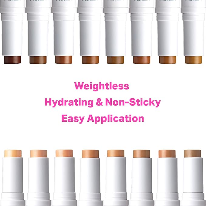 Ruby Kisses Natural Full Coverage 3-In-1 Stick Foundation. Easy to Apply, Hydrating, Lightweight, Long Lasting, Concealer and Contour Stick for Face Makeup (Cappuccino)-BrightBean Baby