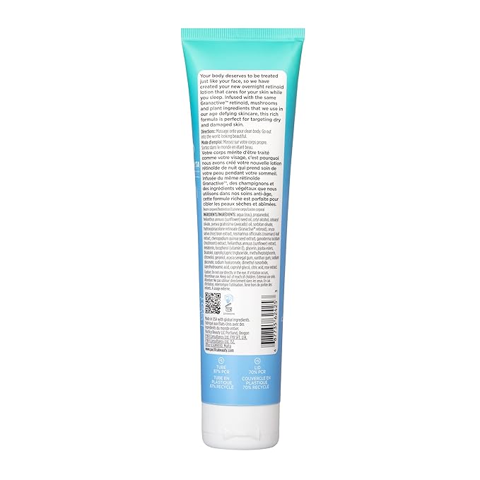 Pacifica Body Lotion Retinol Cream -Wake Up Beautiful Retinoid Renewing for Skin Elasticity Hydration & Plumpness - for Anti-Aging Fine Lines & Dry Skin Clean Vegan & Cruelty-Free Dermatologist Tested-BrightBean Baby