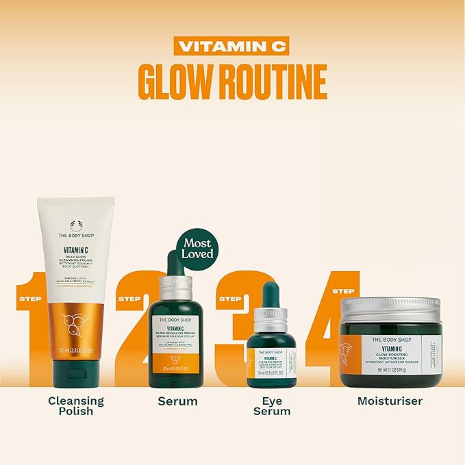 The Body Shop Vitamin C Eye Glow Serum - Illuminating And Brightening For Eye - 0.3 Fl Oz-BrightBean Baby