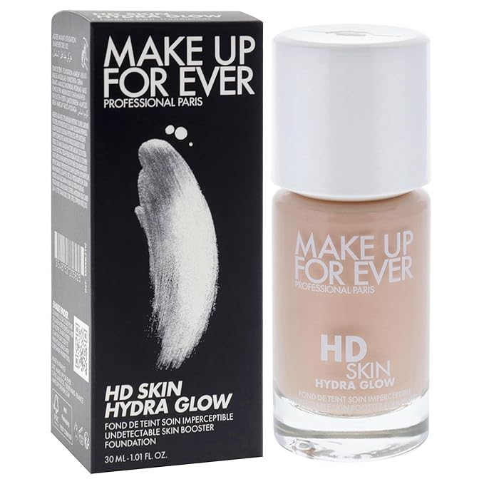 HD Skin Hydra Glow - 1R12 Cool Ivory by Make Up For Ever for Women - 1 oz Foundation-BrightBean Baby