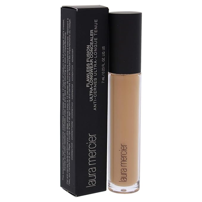Laura Mercier Women's Flawless Fusion Concealer, 3W - Medium with Warm Undertones, One Size-BrightBean Baby
