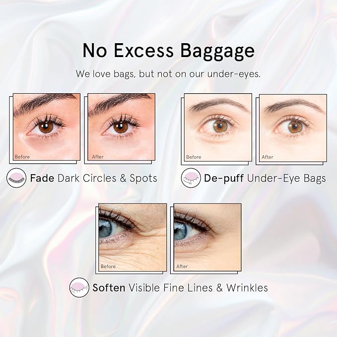 grace & stella Peptide Under Eye Patches with Niacinamide & Rice Extract - Firming Eye Masks for Dark Circles and Puffiness - Gel Mask for Firmer-Looking Skin - Vegan, Cruelty-Free (White, 48 Pairs)-BrightBean Baby