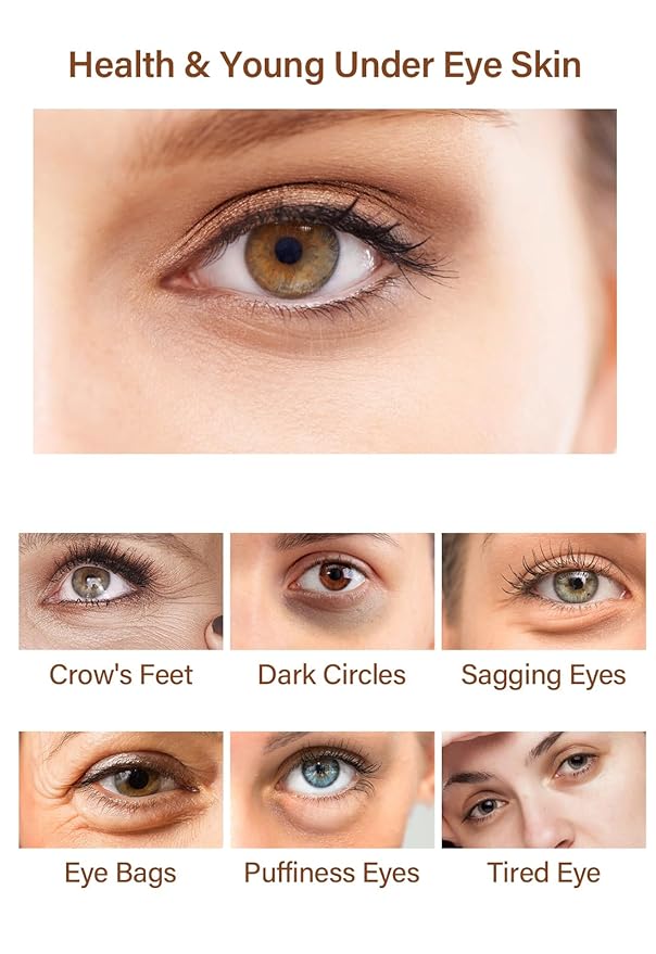 Caffeine Eye Serum Under Eye Treatment Serum for Moisturizing Anti-Aging Brightening Eye Serum, Caffeine Eye Cream for Wrinkles, Dark Spots and Dark Circles Beauty Skin Care-BrightBean Baby