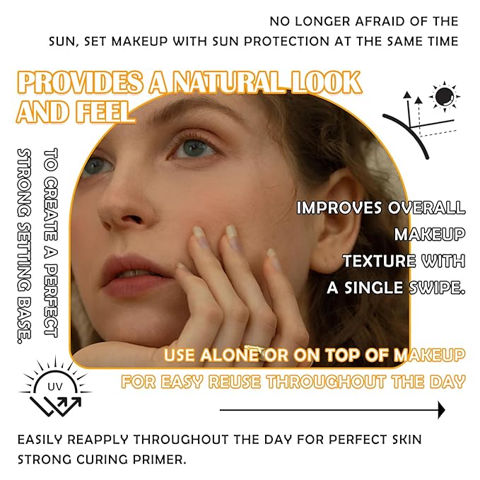 2PCS Mineral Sunscreen Setting Powder Makeup,Translucent Powder SPF 50 PA++++,Oil Control Long Lasting Face Setting Powder Sunscreen,Matte Finish,Lightweight,Breathable,All Skin-BrightBean Baby