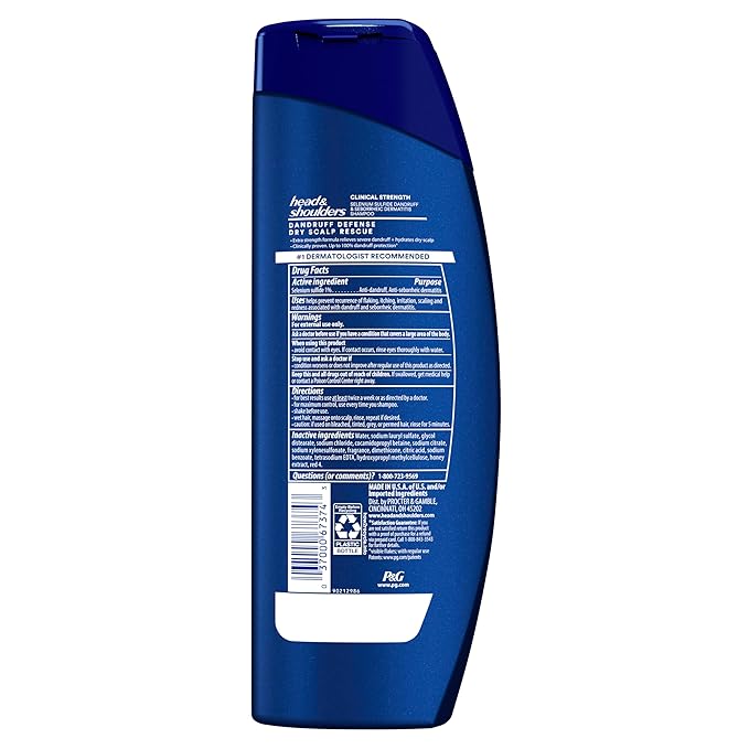 Head & Shoulders Clinical Dandruff Defense + Dry Scalp Rescue Shampoo 13.5 oz Twin Pack-BrightBean Baby