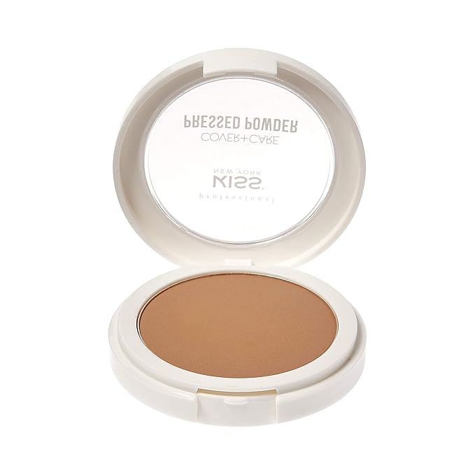 KISS Cover and Care Acne Control Pressed Powder Shine Free Face Light Weight Makeup Setting Powder - APP335 (Cappuccino)-BrightBean Baby
