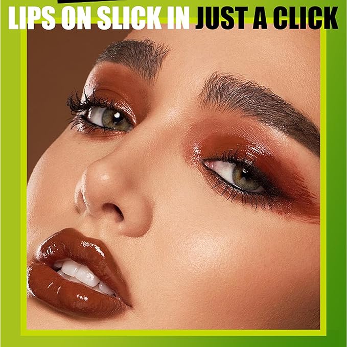 3 Colors Slick Click Lip Balm Set Hydrating Jelly Lipstick Tinted Lip Stain Lip Gloss, Moisturizing, Lightweight, Buildable, Pigmented Vegan Lip Balm, Glossy Lip Makeup for Girls (A)-BrightBean Baby