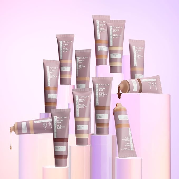 Revlon Illuminance Tinted Serum, Triple Hyaluronic Acid, Evens Out Skin Tone Over Time and Hydrates All Day, SPF 15, 213 Light Natural, 0.94 fl oz.-BrightBean Baby