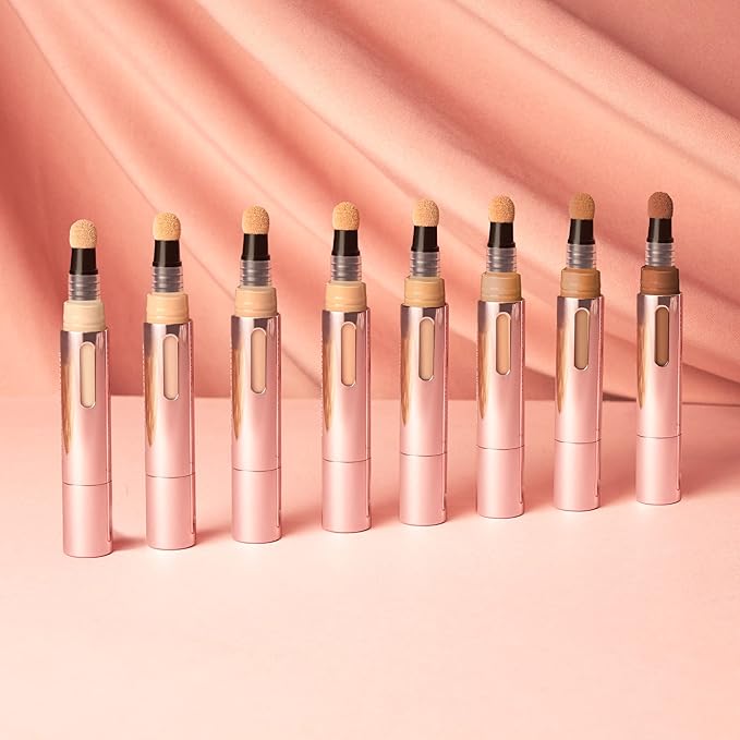 Mally Beauty - The Plush Pen Brightening Concealer Stick - Medium - Hydrating Turmeric, Vitamin E, and Hyaluronic Acid Infused Formula - Medium Buildable Coverage with a Natural, Smooth Finish-BrightBean Baby