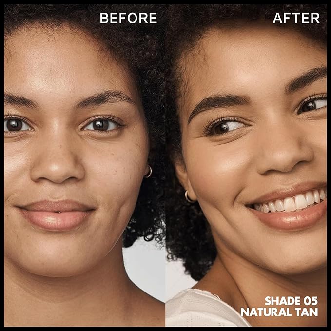 FOCALLURE 2 Pcs Liquid Foundation, Skin Evolution Foundation + Concealer, Full Coverage Foundation Makeup, Durable, Waterproof, Oil-Control, Hides Wrinkles & Lines, Natural Tan-BrightBean Baby