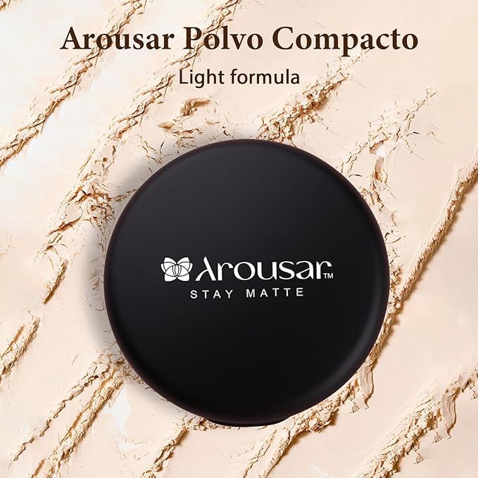Pressed Face Powder, Flawless and Oil Control Pressed Setting Powder, Long Lasting Matte Finish 2# BEIGE 02-BrightBean Baby