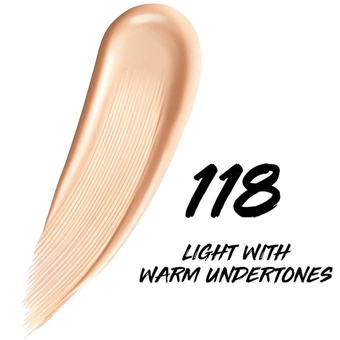 Maybelline Super Stay Up to 24HR Skin Tint, Radiant Light-to-Medium Coverage Foundation, Makeup Infused With Vitamin C, 118, 1 Count-BrightBean Baby