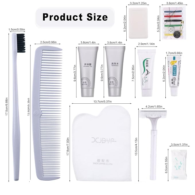 Hygiene Kit, Hygiene Kit Bulk, The Travel Hygiene Kit Is Fully Equipped, Individually Packed, Easy To Carry, Convenience Kits Suitable For Hotel, Home, Camping, Travel (PACK-12)-BrightBean Baby