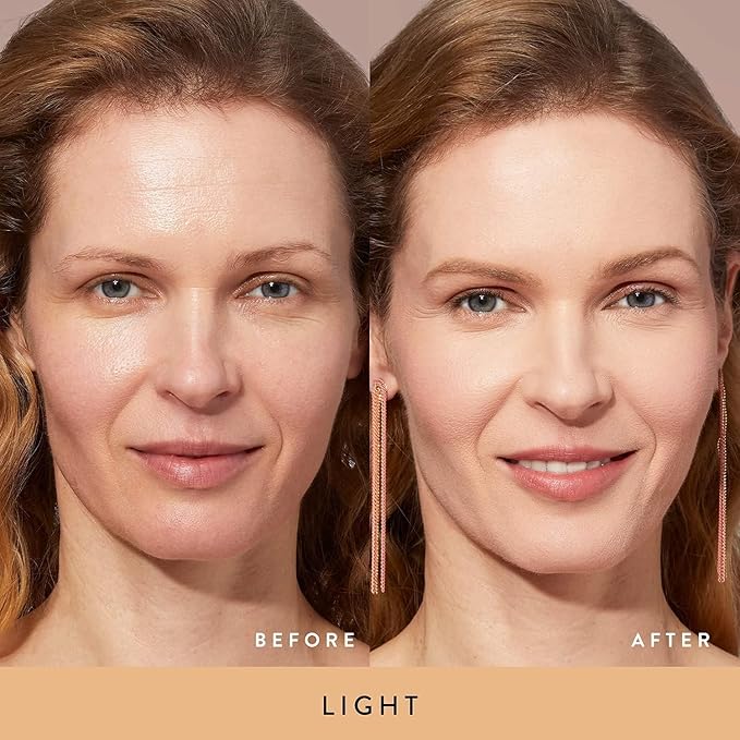 LAURA GELLER NEW YORK Baked Double Take Powder Foundation - Light - Buildable Medium to Full Coverage - Matte Finish-BrightBean Baby