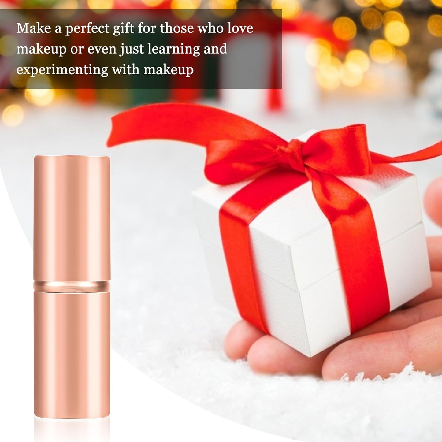 Falliny Retractable Kabuki Makeup Brush, Angled Travel Powder Blush Brush Foundation Makeup Brush with Cover for Blush, Sunscreen,Bronzer, Buffing, Concealer,Highlighter, Powder Cosmetics-BrightBean Baby