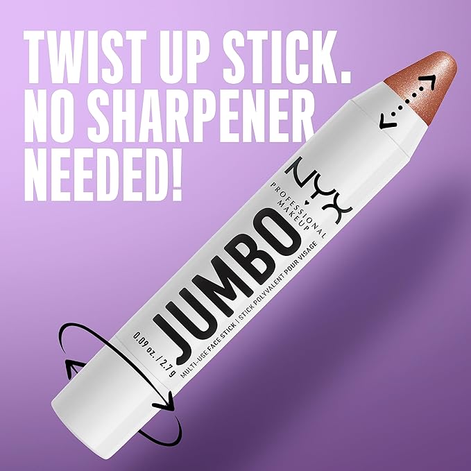 NYX PROFESSIONAL MAKEUP, Jumbo Multi-Use Face Highlighter Stick - Coconut Cake-BrightBean Baby