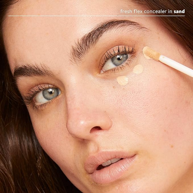 Honest Beauty Fresh Flex Concealer with Niacinamide + Vitamin E + Hyaluronic Acid | Vegan + Cruelty free | Sand, 0.17 fl oz-BrightBean Baby