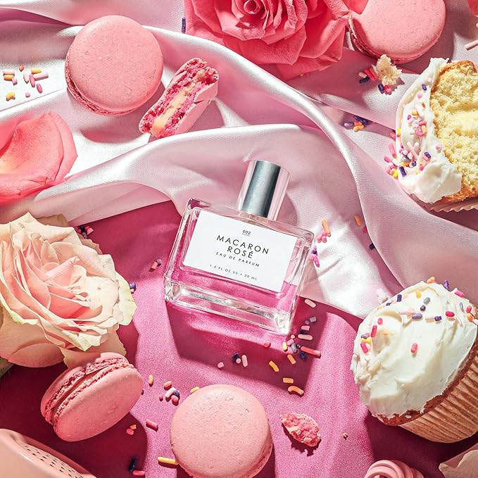 Le Monde Gourmand Macaron Rosé Eau de Parfum - 1 fl oz (30 ml) - Rose, Floral, Sugar Perfume Notes-BrightBean Baby