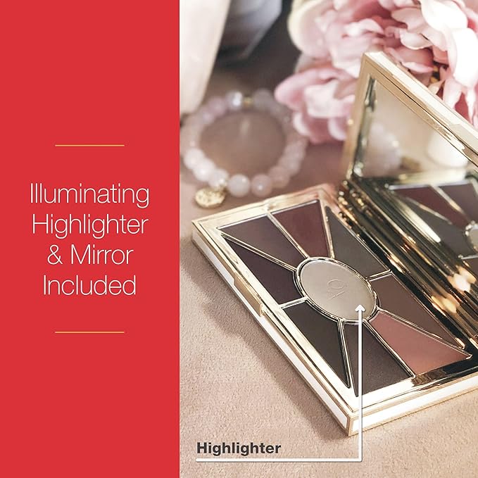 Mirabella Eye Love You Neutral Shimmer Eyeshadow Palette - Makeup Palette w/Ultra Pigmented Pressed Powders, Creamy Matte & Shimmer Metallic Eyeshadow Palette - Undressed-BrightBean Baby