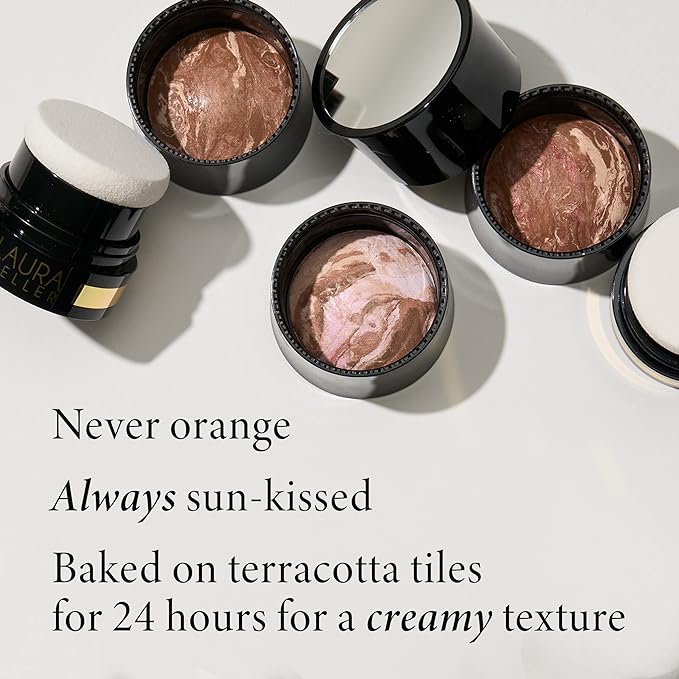 LAURA GELLER NEW YORK Bronze-n-Brighten Baked To Go - Travel Size - Medium - Natural Bronze Glow-BrightBean Baby