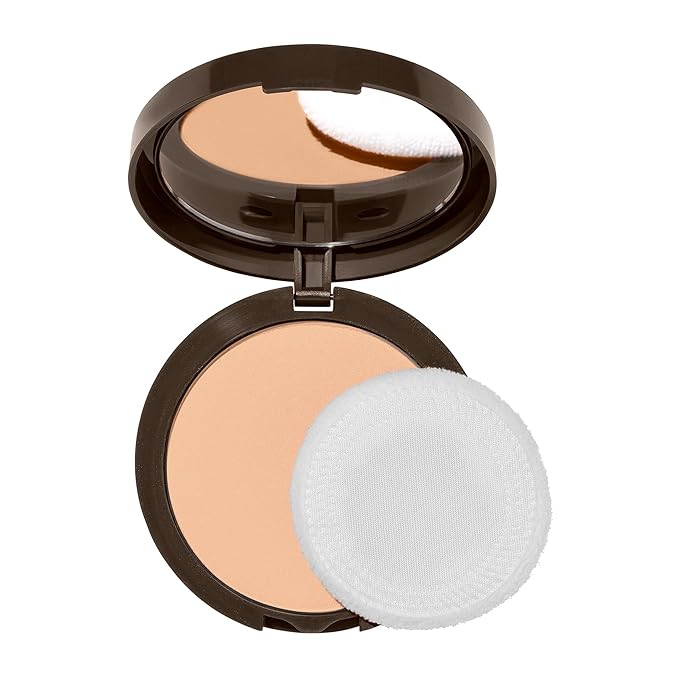 Covergirl Clean Invisible Pressed Powder, Lightweight, Breathable, Vegan Formula, Buff Beige 125, 0.38oz (Pack of 2)-BrightBean Baby