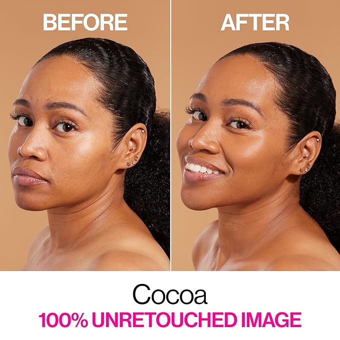 wet n wild Bare Focus Skin Tint, 5% Niacinamide Enriched,Buildable Sheer Lightweight Coverage, Natural Radiant Finish, Hyaluronic & Vitamin Hydration Boost, Cruelty-Free & Vegan - Cocoa-BrightBean Baby