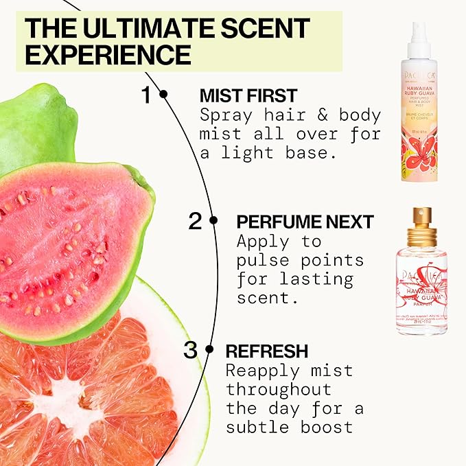 Pacifica Hawaiian Ruby Guava Spray Perfume - Vegan, Cruelty-Free Personal Fragrance with Essential Oils-BrightBean Baby