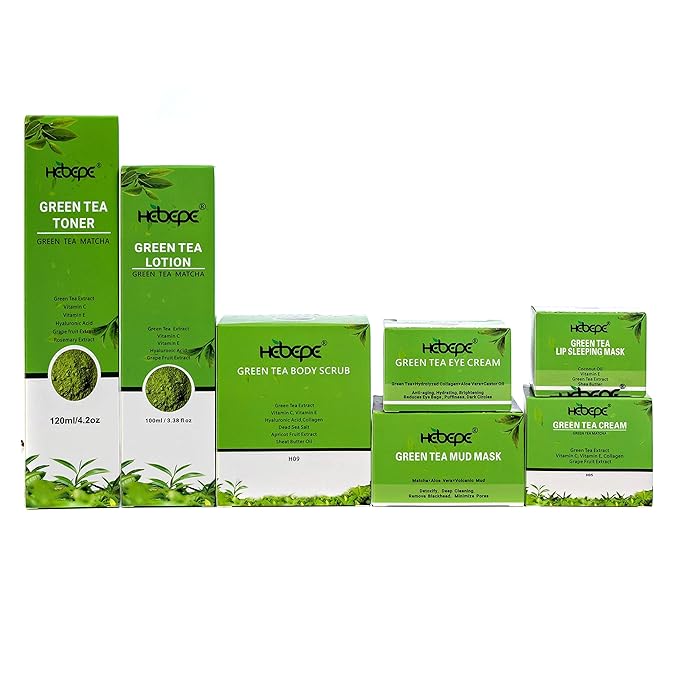 Green Tea Matcha Facial Toner Mist with Peppermint, Refreshing, Moisturizing, and Soothing Face Toner, with Jojoba Oil, Castor Oil, Snail Filtrate,120ml-BrightBean Baby
