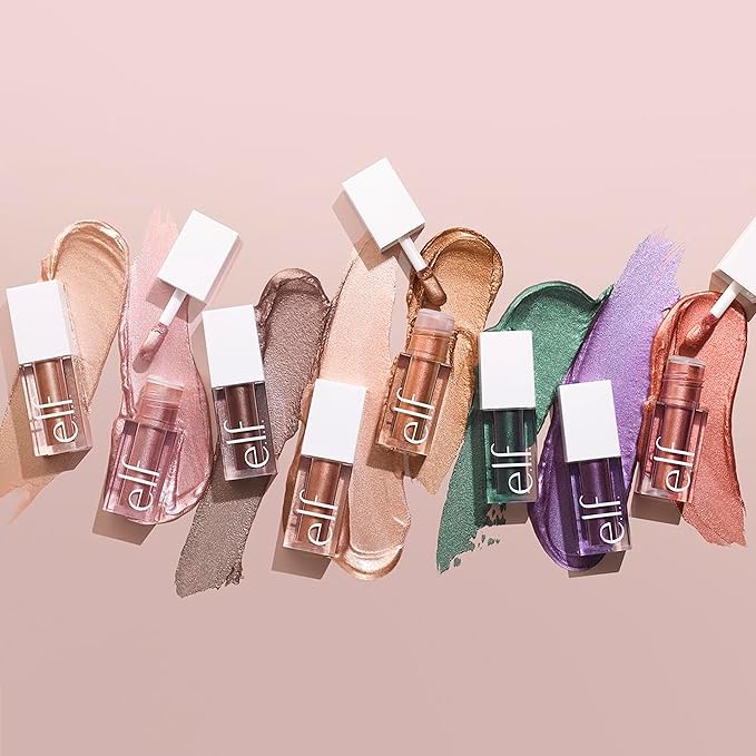 e.l.f. Liquid Metallic Eyeshadow, Quick-Drying, Long-Lasting, Gel-Based Formula For One-Swipe Pigmented Coverage, Vegan & Cruelty-Free, Aurora