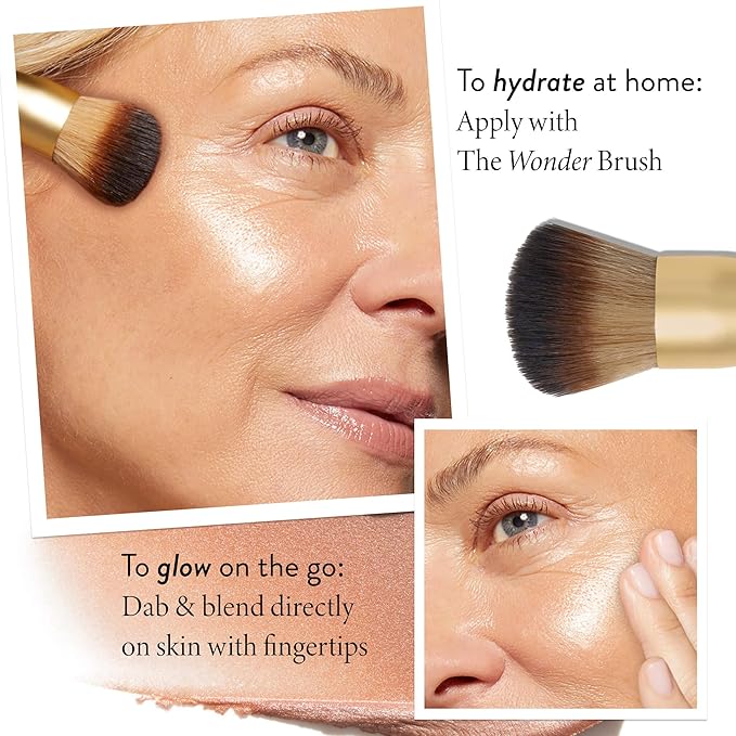 LAURA GELLER NEW YORK The Wonder Balm Complexion Enhancer - Hydrating Weightless Subtle Hint of Color + Glow for Mature Skin - Vegan Squalane - Apply to Cheeks & Lips (04 Honey Haze)-BrightBean Baby