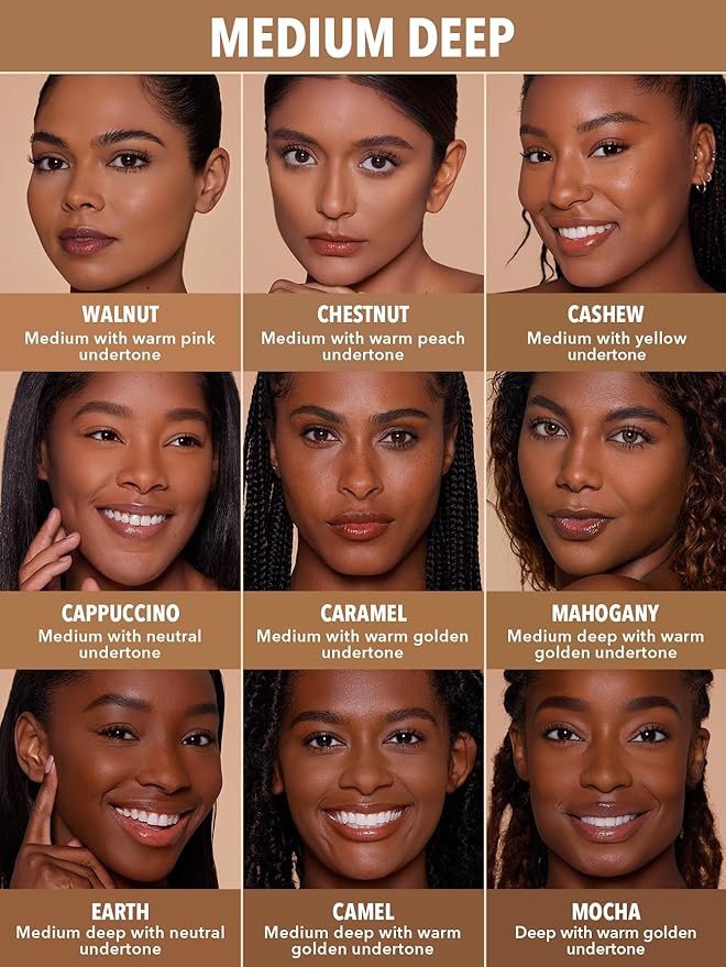 SHEGLAM SKin-Focus Full Coverage Powder Foundation Oil-Control Lightweight Face Pressed Powder Makeup-Cashew-BrightBean Baby