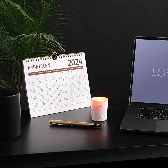 Womens Gifts, Candle Gifts for Women with 2024 Wall Calendar, 12 Unique Scented Aromatherapy Soy Candles & Gold Pen, 12 Month Advent Calendar, Home Candle Birthday Gift Set for Women & Men-BrightBean Baby