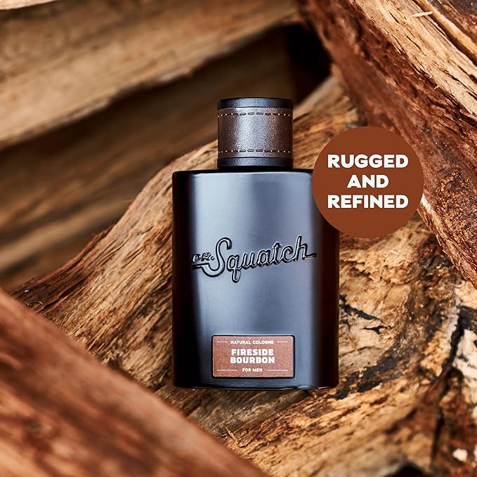 Dr. Squatch Natural Cologne for Men - Scent-Lock Technology and Sustainably-Sourced Ingredients - Fireside Bourbon Cologne (1.7 fl oz)-BrightBean Baby