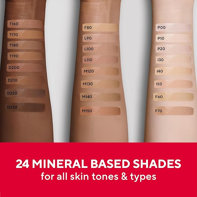 Mirabella Invincible For All Perfecting Under Eye Concealer Full Coverage - Hydrating Makeup Concealer for Dark Circles, Fine Lines & Wrinkles w/Hyaluronic Acid - Ivory I30-BrightBean Baby