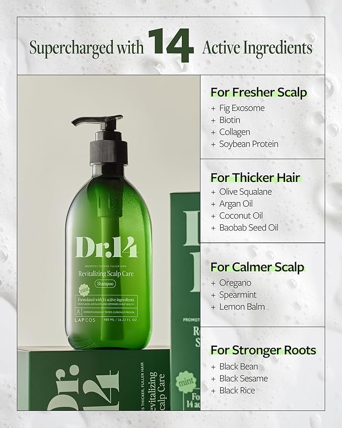 LAPCOS DR.14 REVITALIZING SCALP CARE SHAMPOO-BrightBean Baby
