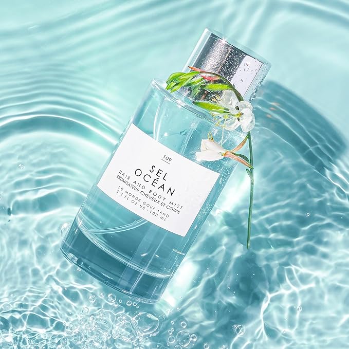 Le Monde Gourmand Sel Océan Hair & Body Mist - 3.4oz (100ml) - Honeysuckle, Muguet and Pink Sea Salt Fragrance Notes-BrightBean Baby