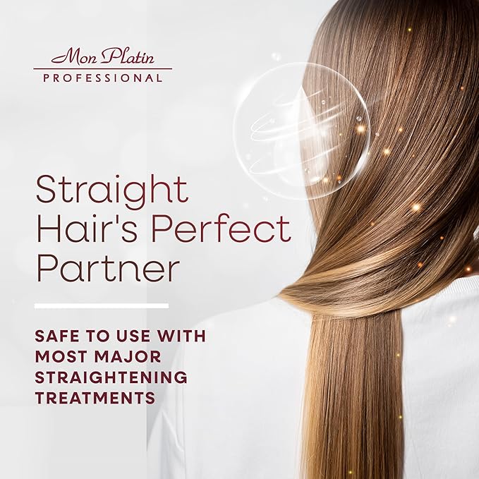 Mon Platin Natural Silk Therapy Salt-Free Shampoo for Straightened Hair - Protects Keratin & Brazilian Treatments, Sulphate-Free Formula, Keeps Hair Vibrant, 400ml-BrightBean Baby