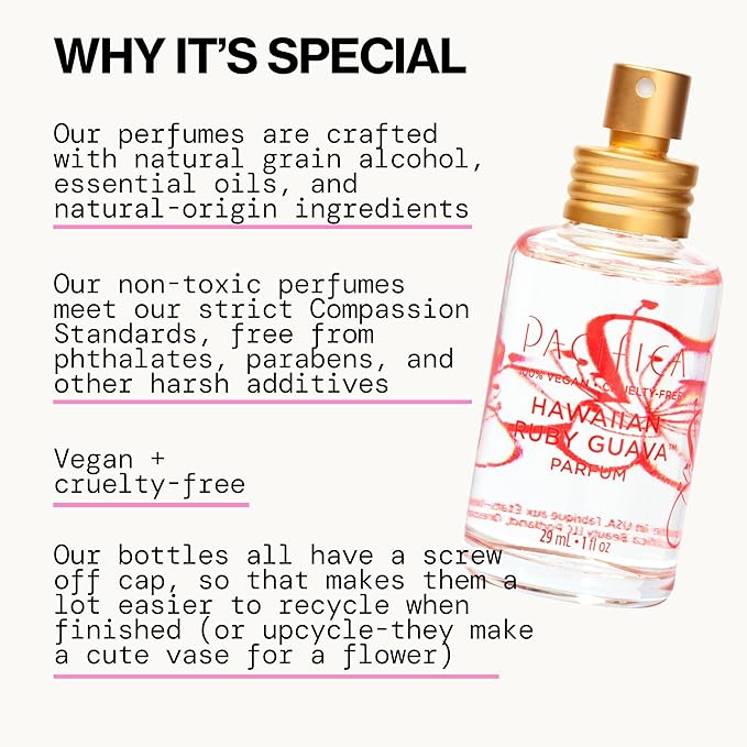 Pacifica Hawaiian Ruby Guava Spray Perfume - Vegan, Cruelty-Free Personal Fragrance with Essential Oils-BrightBean Baby