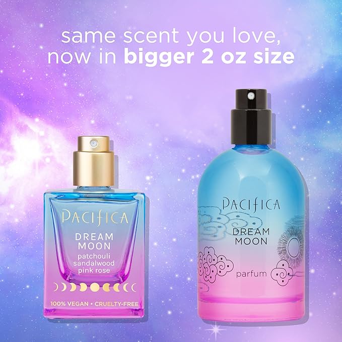 Pacifica Dream Moon Womens Spray Perfume 1 fl oz – Long-Lasting Floral Woody Fragrance for Her - Rose, Patchouli, Sandalwood – 100% Vegan, Cruelty-Free, Phthalate-Free Fragrance-BrightBean Baby