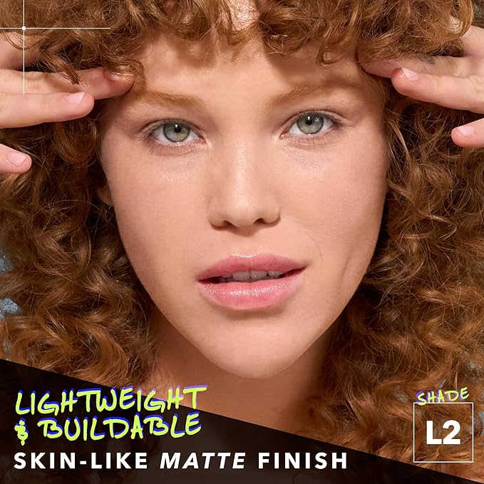 COVER FX Power Play Foundation - Shade L2 - Buildable Full Coverage - Waterproof Sweat-Proof Transfer-Proof - Natural Matte Finish - All Skin Types-BrightBean Baby