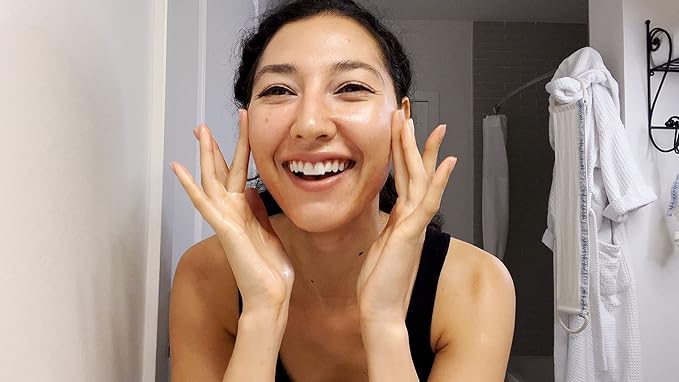 MicrodermaMitt Clear Skin Exfoliating Mitt for Face, Lips, Neck - Gentle Dead Skin Remover & Facial Scrub Clears Blackheads, Unclogs Pores, Evens Skin Tone & Texture, Lips Scrub Care, Lip Exfoliator-BrightBean Baby